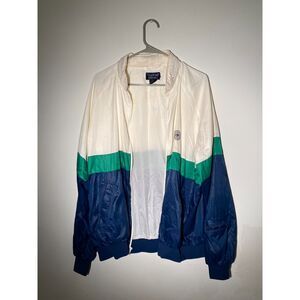 Vintage White & Blue Men's Duckster Windbreaker – Style 520 – Size XL